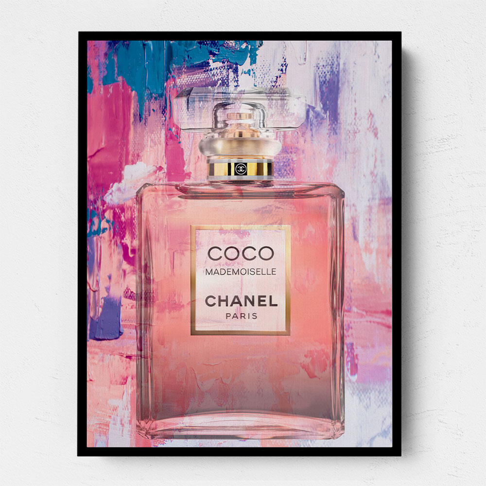 Coco Mademoiselle Abstract Perfume Bottle Wall Art
